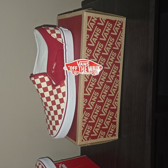 Vans Shoes - Women Red Checkered Vans